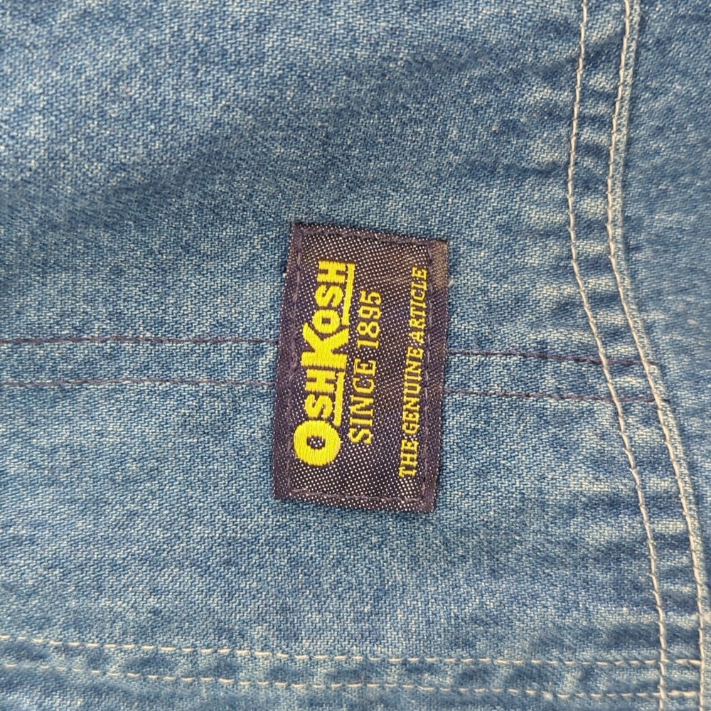 Vintage OshKosh Denim Jean Overalls Size 36x30 - Picture 4 of 11